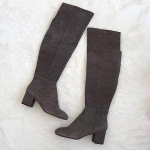 Halogen Grey Over the Knee Boots